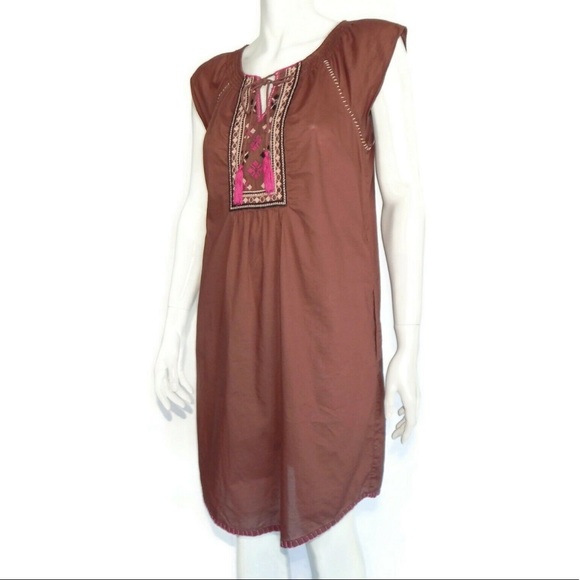 EUC Anthropologie Maeve Embroidered Dress - Sz 0 - Picture 4 of 7